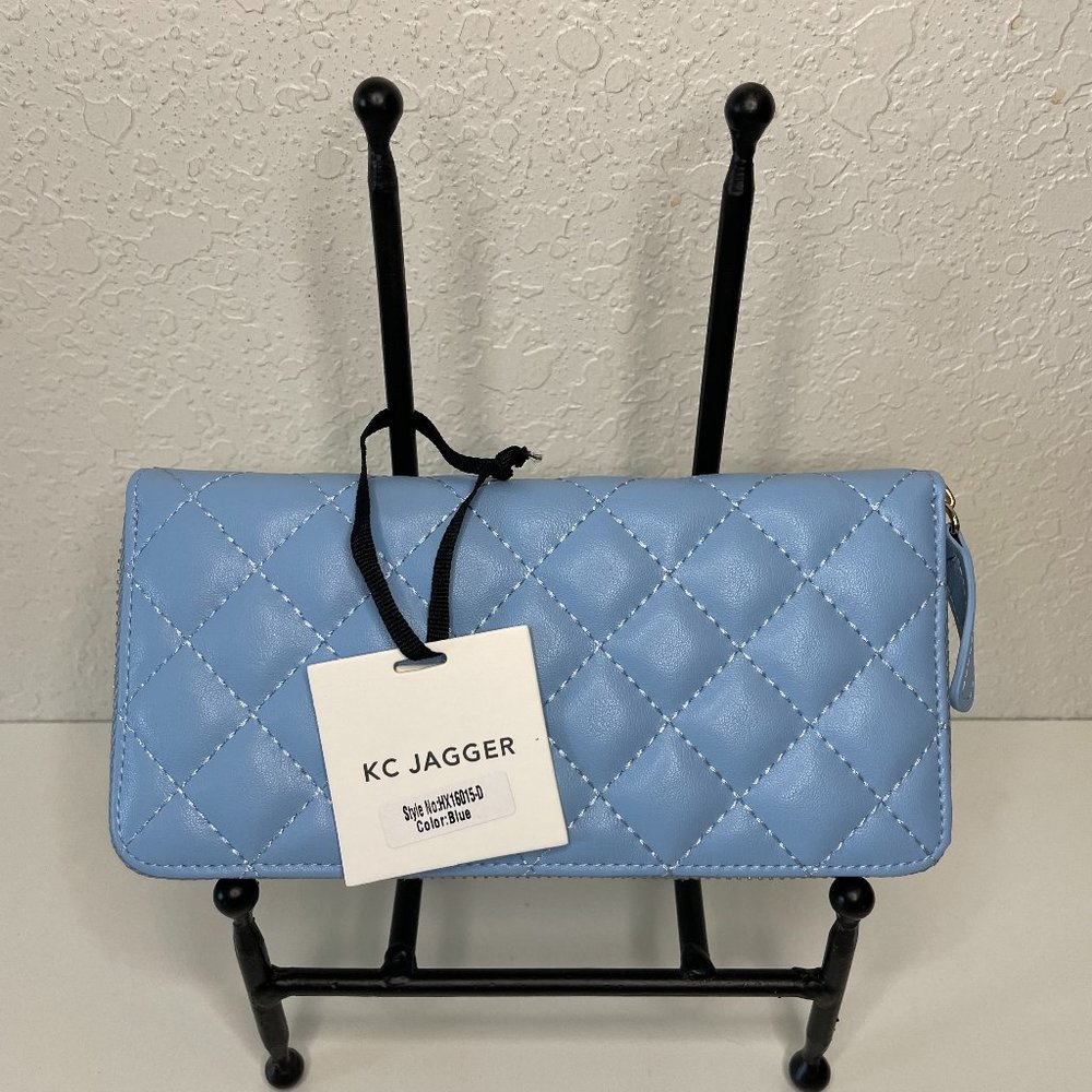 KC Jagger Leather Wallet BLUE